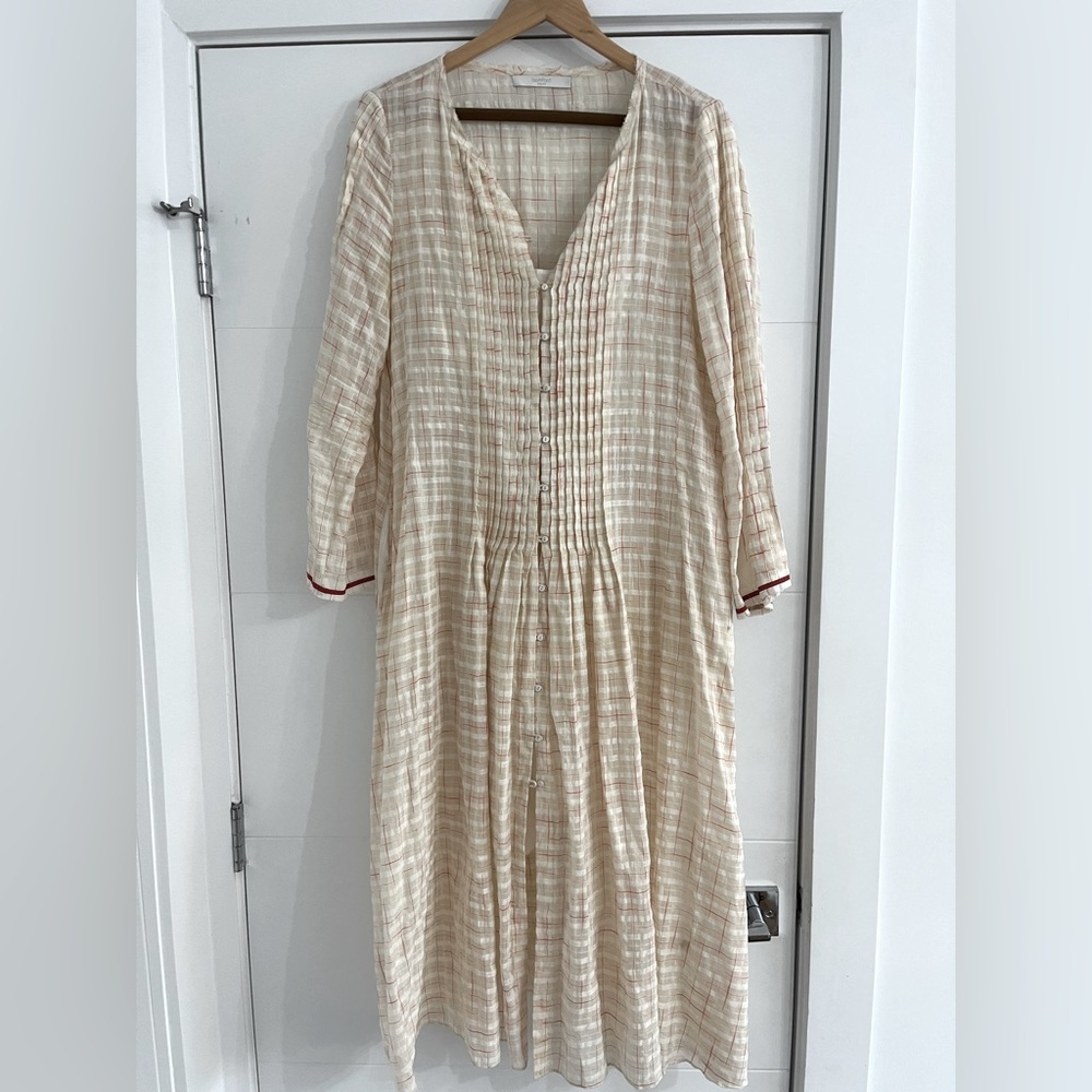 Bamford England Silk Cotton Dress and cotton slip